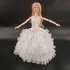 3D Real Eyes Bobby Doll Princesa Vestido de Noiva Vestir Roupas Caixa de Presente Conjunto Casa de Brincar Menina Brinquedos Infantis