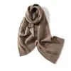 Bufanda de Cachemir para Mujer, Calentador de Cuello Trenzado de Color Sólido, Bufanda de Punto Gruesa y Extendida a la Moda, Envoltura de Cuello Simple Versátil