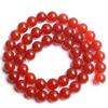 Ágata roja de 4 a 20 mm, cuentas redondas de calcedonia roja, cuentas sueltas para bricolaje, pulseras, collares, accesorios, venta al por mayor, transmisión en vivo exclusiva