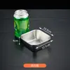 Creativo Plato de Nueve Compartimentos para Restaurantes Comerciales de Hot Pot, Restaurantes de Barbacoa, Bandejas de Carne y Verduras, Bandejas de Madera de Bambú, Platos Divididos