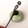 Mercadorias genuínas Pente de ébano pente de alto padrão diy estilo antigo acessórios de cabelo com balanço passo Pente de madeira novo estilo chinês adorno de cabeça feminino