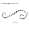 Acero inoxidable 304 Flor decorativa europea para puerta de jardín, barandilla de escalera de patio, accesorios decorativos para puertas y ventanas antirrobo, flor de combinación