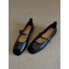 Muy Suaves ~ Zapatos Planos Estilo Francés Retro para Mujer Zapatos Planos Zapatos de Ballet Boca Baja Suela Suave Zapatos de Noche Zapatos Mary Jane