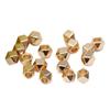 Cuentas de Oro de 18/14K con Esquinas Recortadas en Forma de Rombo, Cuentas de Cobre que Conservan el Color, Cuentas Espaciadoras de Transferencia, Material para Pulseras y Collares DIY, Accesorios con Cuentas