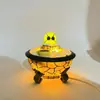 Luz de Noche de Fantasma de Halloween Transfronteriza Estatua Decoración Creativa de Atmósfera para el Hogar Manualidades Navideñas de Resina