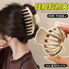 Grampo de tubarão de silicone macio é seguro e não machuca a cabeça, tamanho grande para mulheres com cabelo grosso, adequado para penteados presos na parte de trás da cabeça, grampo de cabelo, acessório de cabelo