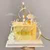 Decoración para Pastel del Festival de Mediados de Otoño 2025 Velas de Conejito Adornos Conejo de Jade Lunar Decoración con Cinta de Lazo Enchufe