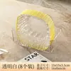 Plato de Hueso de Lujo Ligero, Platito Transparente de Moda, Plato Cuadrado para Uso Doméstico, Plato de Frutas de Gama Alta, Plato de Hueso para Mesa de Comedor, Plato de Bocadillos