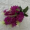 Decoración del hogar, 5 tenedores, simulación de jacinto, delphinium violeta, decoración de boda, camino de plomo, flor falsa al por mayor