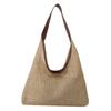 Bolso informal de playa de verano popular tejido para madre e hijo 2024, bolso de paja de playa de viaje con un solo hombro estilo occidental de moda para la playa