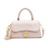 Bolsa pequena portátil casual simples feminina, nova primavera 2025, bolsa quadrada pequena para viagem, bolsa transversal de ombro com compartimentos