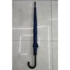 Paraguas de 27 pulgadas con 8 varillas y mango largo paraguas de varilla recta negro apertura automática paraguas económico de mango curvo materia blanca con mango largo azul marino