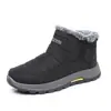 Sapatos Personalizados Masculinos Inverno Novo Estilo Masculino Plus Veludo Espessado Sapatos de Algodão Sola Grossa Antiderrapante Moda Slip-on Botas de Neve Masculinas