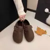 Mocasines sin cordones para mujer, cálidos y gruesos, con forro polar 2026, mules de otoño e invierno, con forro de felpa y zapatos de algodón con interior que aumenta la altura
