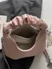 Bolso de Nube de Color Sólido Elegante de Alta Apariencia 2026 Verano Nuevo de Moda Tendencia Personalidad Trendy Ins Bolso Cruzado con Cadena