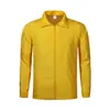Chaqueta cortavientos transpirable de una sola capa de 200 g, manga larga, color puro, ropa holgada para actividades, camisa publicitaria, para exteriores, para hombres y mujeres, con logo estampado