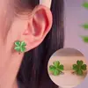 Amazon Versátil St. Pendientes del Día de San Patricio pendientes de trébol de cuatro hojas joyería elegante elegante simple mujeres