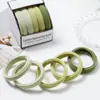 Diadema para el Cabello de Color Degradado de Alta Elasticidad Más Vendida Diadema para Cola de Cabello de Celebridad de Internet Estudiantes Femeninas Versátil y Duradera Banda de Goma de Color Caramelo