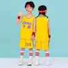 Traje de Baloncesto Infantil Niños y Niñas Estampado Número Jardín de Infancia Estudiantes de Primaria China No.23 Manga Corta Jersey de Competición