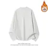 Sudadera Cálida de Manga Larga con Cuello Medio Alto, Estilo Americano, para Hombre, Nueva Colección Otoño/Invierno 2025, Forrada de Polar, Camisa Base Engrosada para Hombre