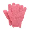 Guantes de Baño de Nylon de Cinco Dedos para el Hogar, Toalla de Baño para Niños, Toalla de Baño de Burbujas Colorida, Exfoliante de Espalda sin Frotar