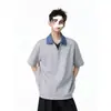 Camisa Polo de Manga Corta con Cuello Camisero para Hombre, Camiseta de Verano de Marca Moderna, Estilo Coreano Ajuste Delgado, Nueva Versátil Tendencia 2026