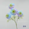 Flores Artificiales de Seda para Bodas, Decoraciones de Salón de Bodas, Flores Falsas Más Vendidas Transfronterizas, Clematis de Estilo Europeo de un Solo Tallo para Decoración del Hogar