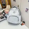 Mochila Feminina Listrada com Estrelas para Aluno do Ensino Fundamental Bolsa Escolar Bolsa para o Dia a Dia Bolsa para Viagem ao Ar Livre