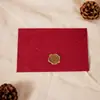 Envelope de Papel Especial Padrão Árvore Linha Horizontal Couro Retrô Papelaria Conjunto de Selo de Cera Cartão de Cumprimentos Convite Convite de Casamento