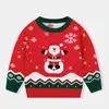 Novos Suéteres de Natal Familiares Combinando da Amazon para Homens e Mulheres Europeus e Americanos, Tricô Jacquard de Manga Longa com Gola Redonda para Outono e Inverno