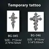 Pegatinas de Tatuaje Temporales Cruz de Frontera Cruz y Serpiente Dragón Herbales para Hombres y Mujeres Tatuajes Tradicionales en Brazos Duraderos Impermeables 7~15 Días