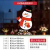 Adesivo de Janela Papai Noel Boneco de Neve Rena Adesivo Eletrostático Sem Cola Adesivo Livre de Cola Borrifar Água para Colar Decoração de Janela Adesivo de Parede