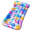 Fábrica de Fiesta en la Piscina Cama Flotante Inflable de Agua Agujero Doble Fila Flotante Colorida 25 Nuevo Cojín Inflable de Agua Venta al por Mayor