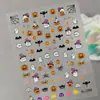 Pegatinas para Uñas Europeas y Americanas Halloween Repujadas Transfronterizas Fantasma Calabaza Patrón Pequeño Pegatinas para Uñas Infantiles Modelo Sl