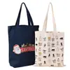 Atacado do Fabricante Bolsa de Lona Logotipo Personalizado Bolsa de Algodão Portátil Sacola Publicitária de Compras Proteção Ambiental Atacado Personalizado