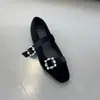 Zapatos Mary Jane de Tacón Grueso Estilo Chanel para Mujer, Nuevo Modelo 2026, Punta Cuadrada, Pedrería, Aumento Oculto de Altura, Mocasines, Zapatos de Noche, Zapatos Planos de Ballet