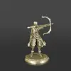 Figurita de Juguete Modelo Soldado Cibernético Tech Punk Futurista de Cobre Sólido Vintage, Adorno de Cobre para Escritorio para Hombres