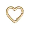 Clips de Resorte Coloridos, Anillas Abiertas Redondas, Anillas de Resorte en Forma de Corazón, Accesorios para Llaveros DIY, Conectores de Aleación
