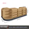 Estante de Almacenamiento para Cigarrillos de Estructura Acero-Madera, Gabinete de Fondo Combinado para Mostrador de Caja de Cigarrillos y Alcohol, Exhibidor de Estante para Cigarrillos de Tienda de Conveniencia