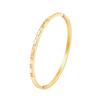 Estilo europeu e americano ouro 18K aço titânio diamante incrustado quadrado nicho de alta qualidade pulseira aberta feminina versátil pulseira elegante