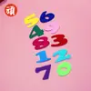 Feltro de lã espessado adesivo de letra DIY conjunto de 26 letras adesivo de desenho animado de amor adesivo para diário