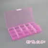 Caja de Almacenamiento de Plástico PP Desmontable de 15 Compartimentos para Joyería, Gomas para el Cabello, Equipo de Pesca, Piezas Pequeñas, Arte de Uñas, Almacenamiento de Perler Beads