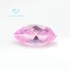 Venta al por mayor de fábrica Piedra desnuda de Corindón Rosa 5A Forma de Ojo de Caballo #2 Piedra desnuda de Corindón Rosa #2 Forma de Hoja con Incrustación de Cera