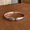 Pulsera de Garra de Gato Bendecida Paz Alegría Nicho Temperamento Diseño Simple de Gama Alta Versátil Diaria Pulsera de Apertura para Mujer