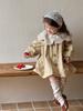 Cortavientos para Niñas Ropa de Otoño 2026 Nuevo Estilo Moda Infantil Solapa Media Longitud Top Bebé Primavera y Otoño Chaqueta Casual