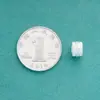 Plata Esterlina S925 Lujo Accesible Zircón Perforado Cuentas de Barril Cuentas Espaciadoras Cuentas Sueltas DIY Jade Perla Pulsera Pulsera Accesorios con Cuentas
