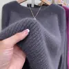 Suéter de Punto Rojo con Cuello Redondo para Mujer, Nuevo Estilo Otoño e Invierno 2026, Moderno y Favorecedor para Mujeres de Tallas Grandes, Suéter Superior Cómodo y Elegante