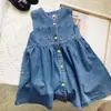 Pantalones de peto de mezclilla lavada suave estilo coreano para niñas Verano 2024 Nuevo Chaleco de mezclilla a la moda estilo coreano Falda de mezclilla
