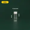 Botellas de Plástico de Boca Ancha para Mascotas 30 50 80ml Botellas Cápsula de Plástico Botellas Dosificadoras de Grado Alimenticio Botellas Pequeñas para Medicamentos Botellas de Muestra