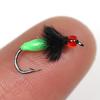 Anzuelo para pesca con mosca, cebo biónico, explosivo, para mosquitos, venenoso, con efecto fluorescente, microcebo biónico Luya, boca de caballo, tira blanca